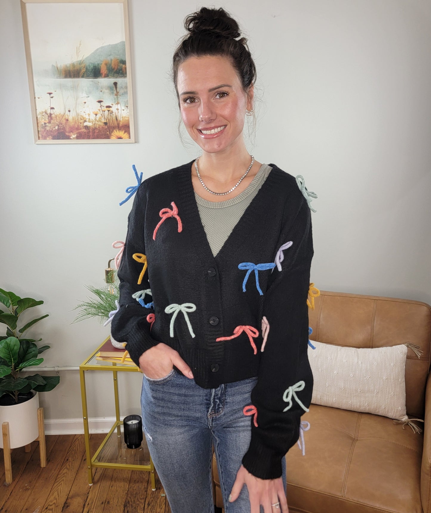 Haley Bow Cardigan