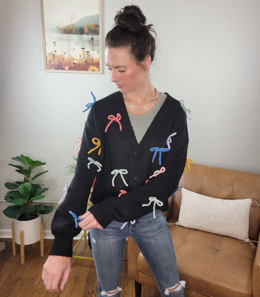 Haley Bow Cardigan