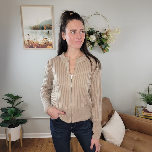 Maddison Zip Up Sweater
