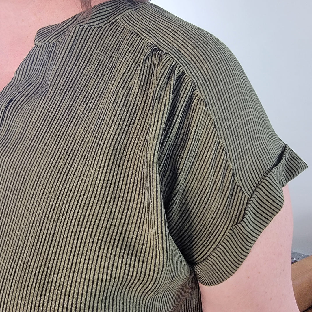 Emerson Button Front Top