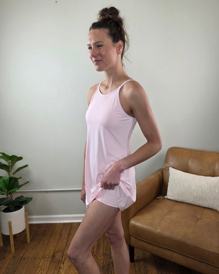 Amelia Tank Dress with Athletic Shorts