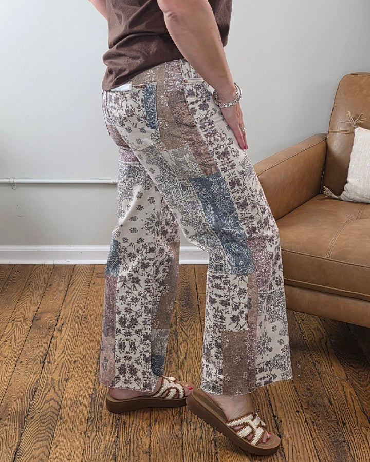 Aven High Rise Ankle Wide Leg Jeans from Risen