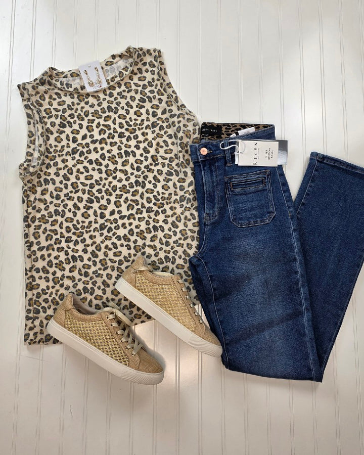 Cleo Leopard Print Tank Top