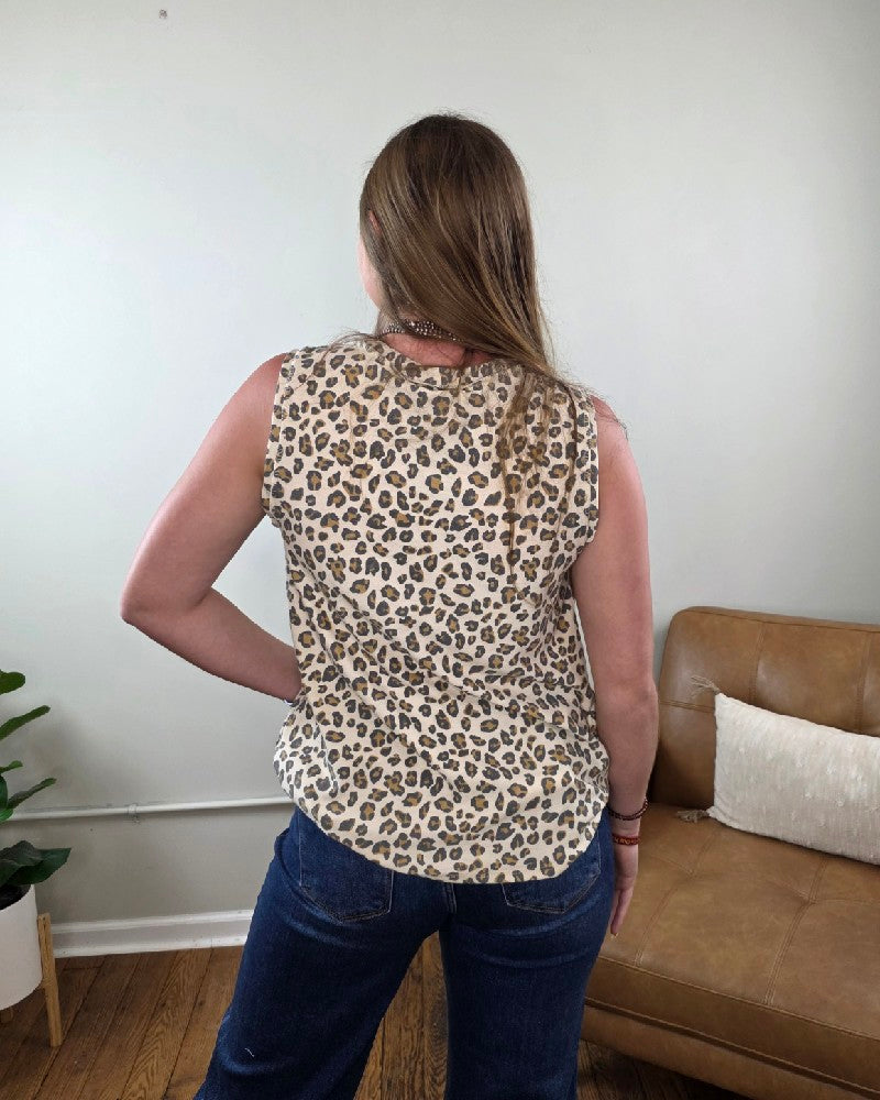 Cleo Leopard Print Tank Top