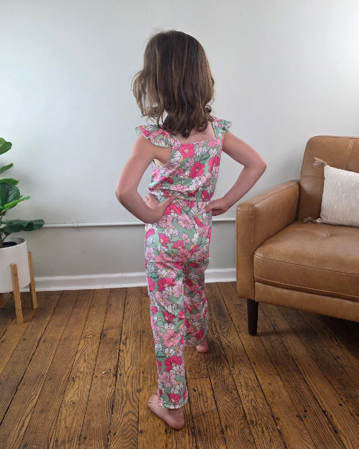 Kids Kassidy Floral Ruffle Jumpsuit