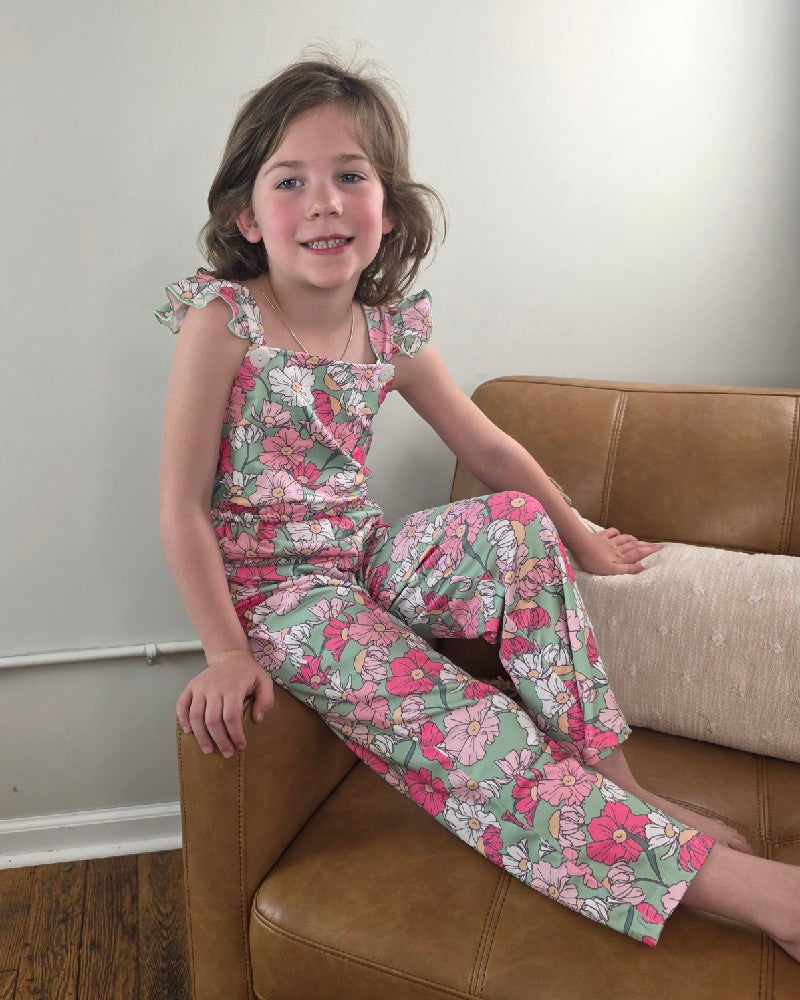 Kids Kassidy Floral Ruffle Jumpsuit