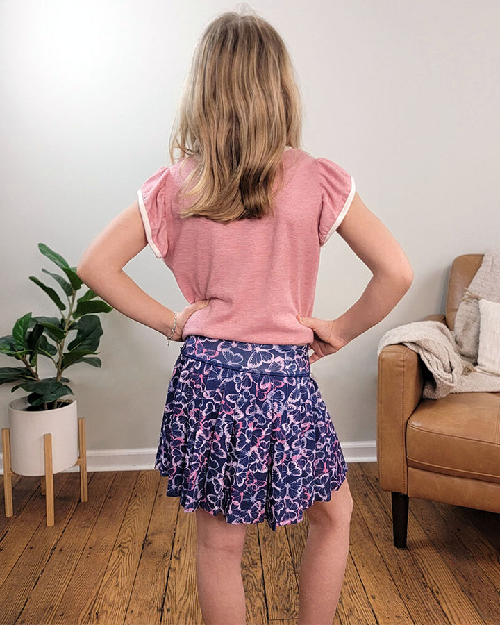 Girls Lydia Butterfly Skort