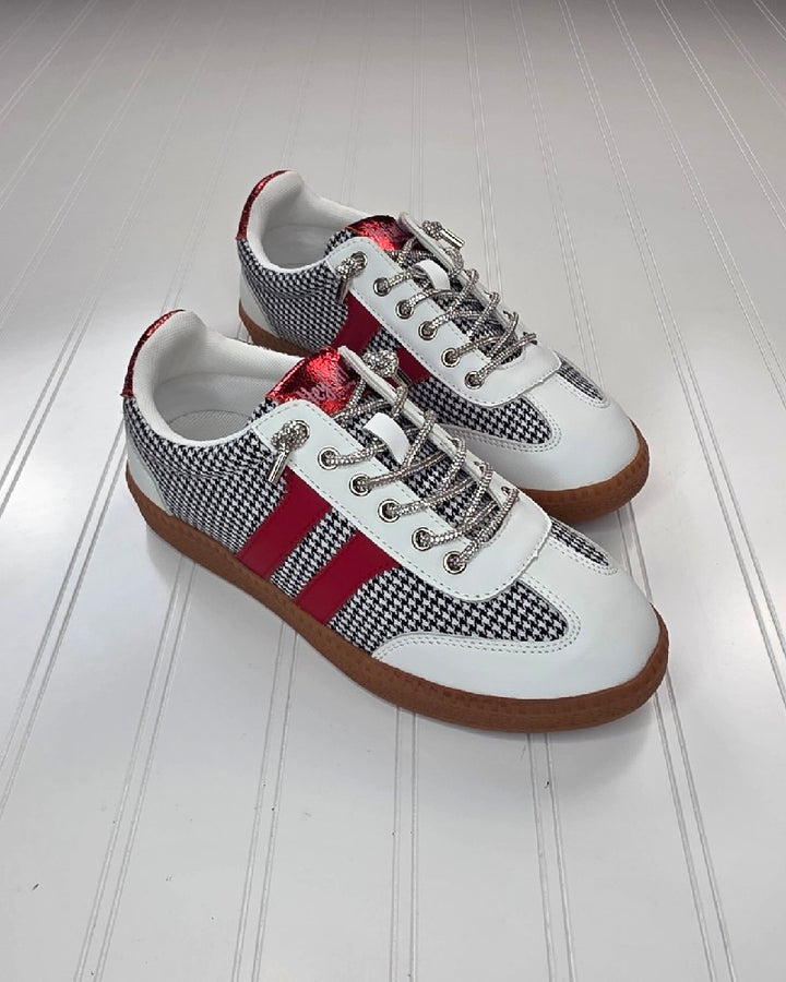 Heads Up Black White Houndstooth Shoe from Corkys