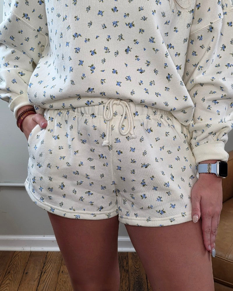 Kalie Floral Print Lounge Shorts