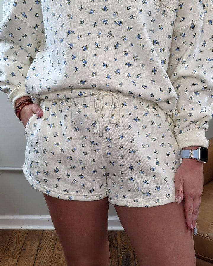 Kalie Floral Print Lounge Shorts