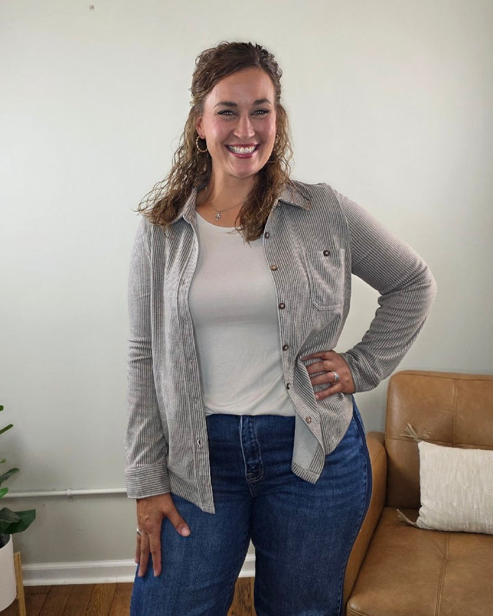 Kate Button Down Shacket