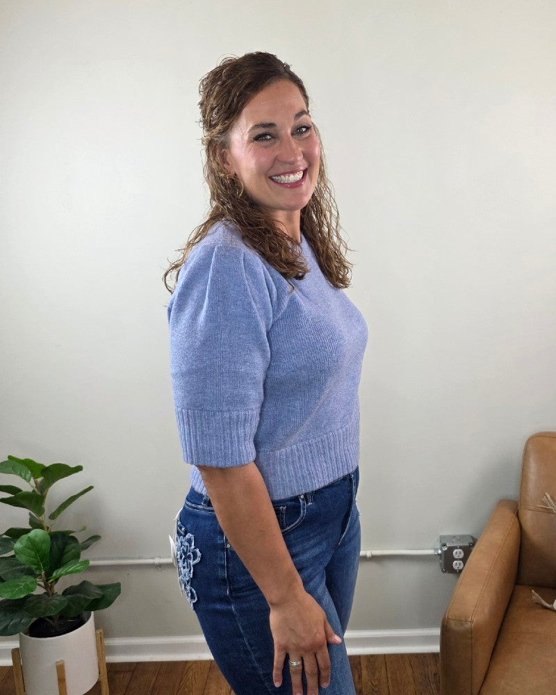 Lily Short Sleeve Pullover Sweater