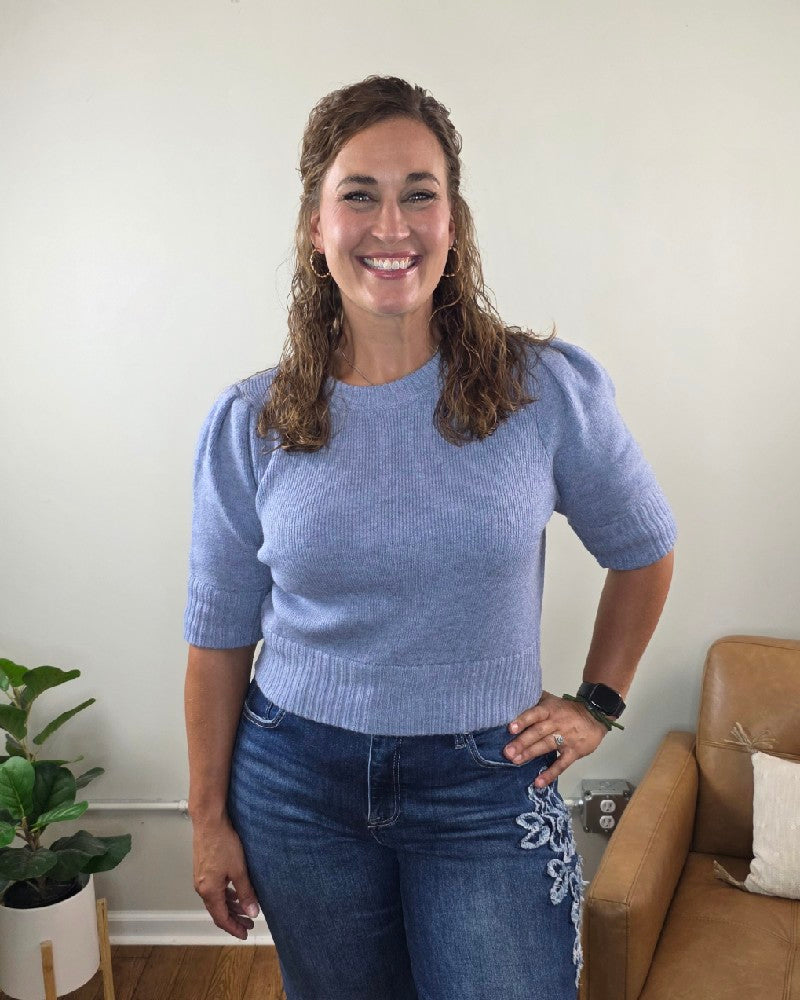 Lily Short Sleeve Pullover Sweater