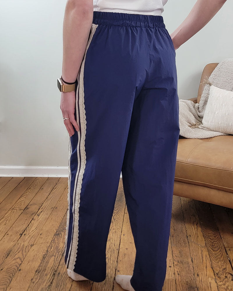 Scarlett Striped Lace Pants