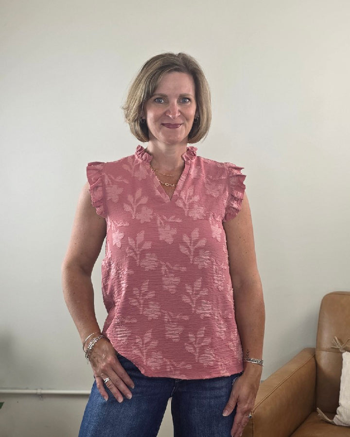 Nicole Ruffle Edge Top