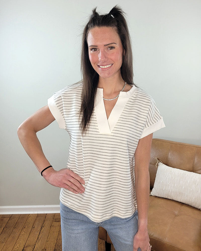 Posie Stripped Top