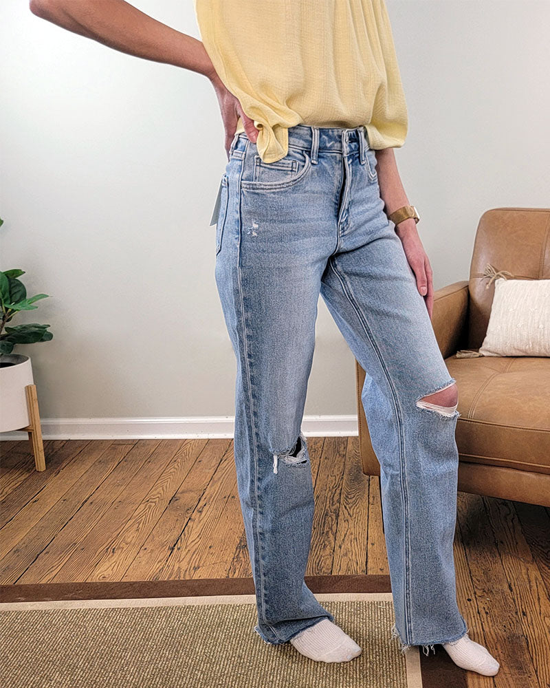 Glorietta Slim Wide Leg Jeans from Lovervet