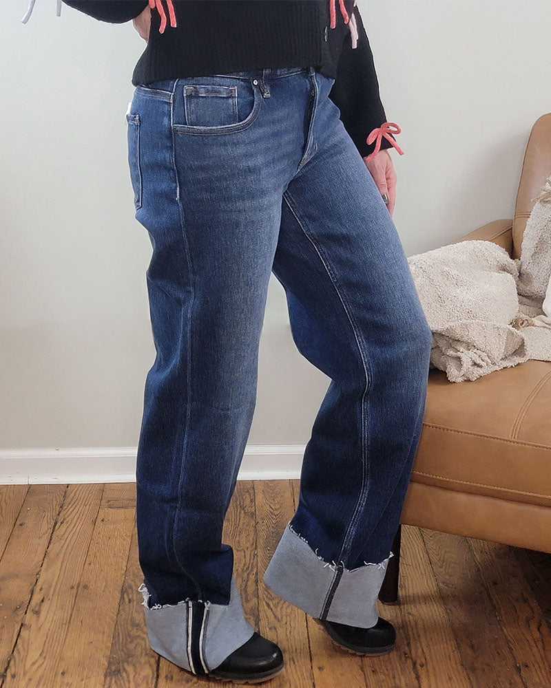 Meadow Wide Straight Jeans from Risen
