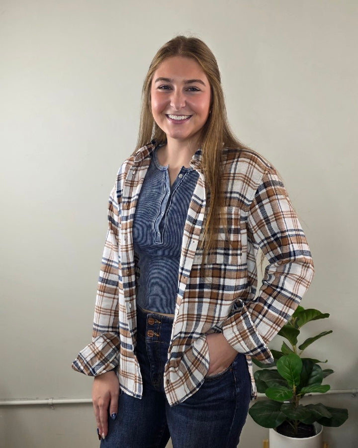 Kimberly Plaid Flannel Long Sleeve