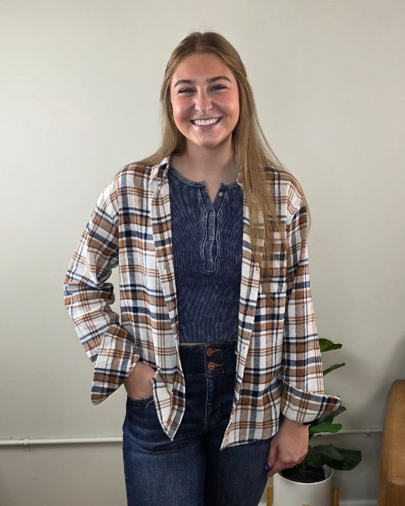 Kimberly Plaid Flannel Long Sleeve