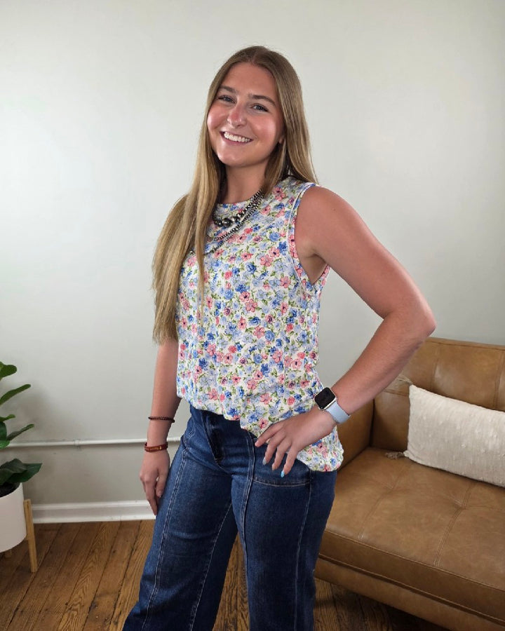 Maizy Floral Print Tank Top