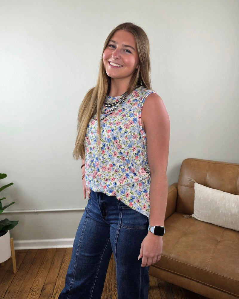 Maizy Floral Print Tank Top