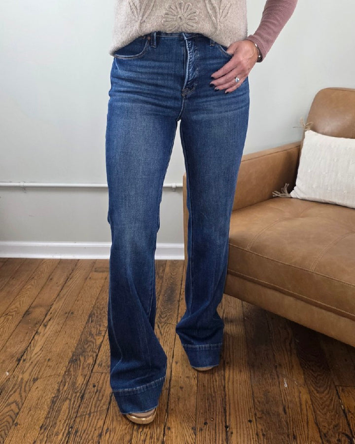 Rachel High Rise Trouser Flares from Risen with Tummy Control