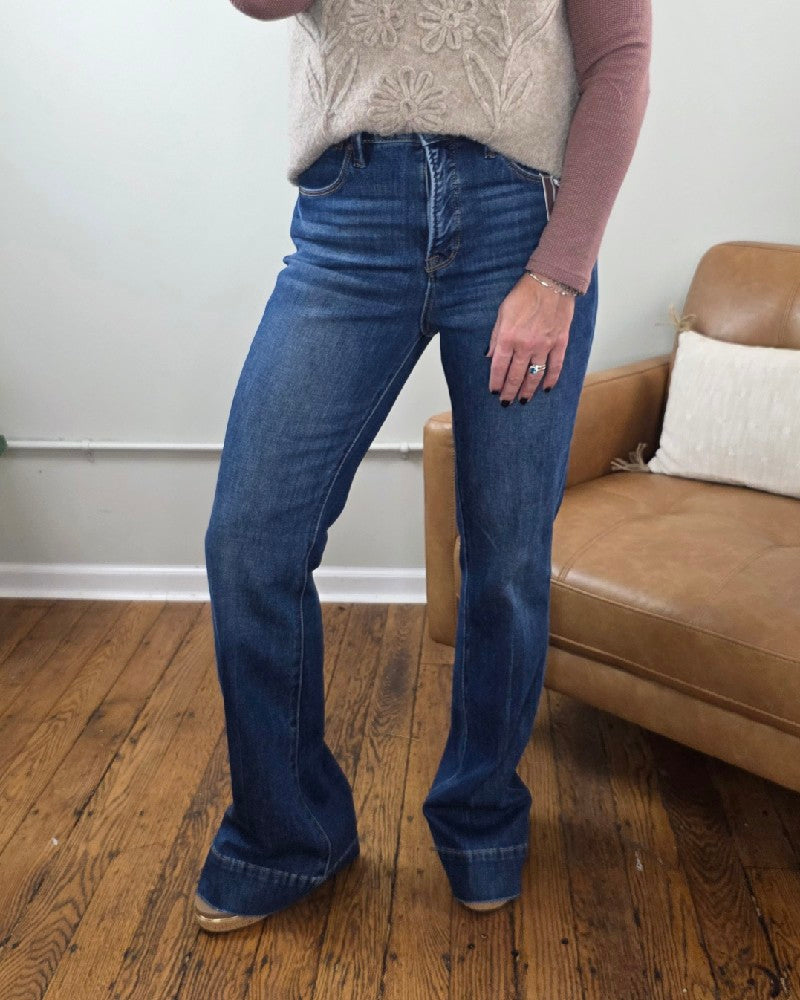Rachel High Rise Trouser Flares from Risen with Tummy Control
