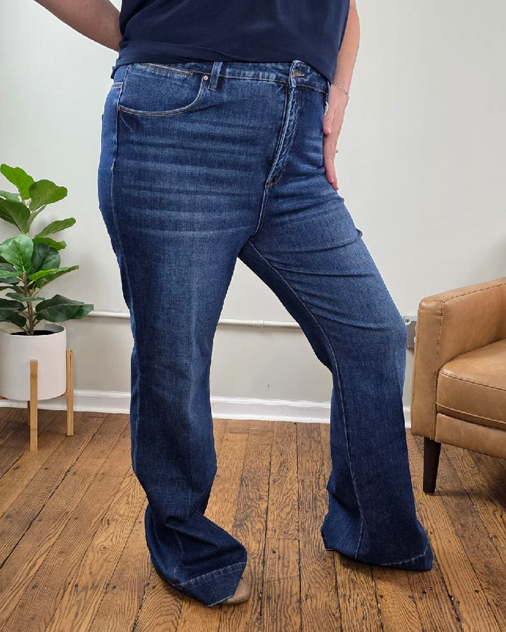 Rachel High Rise Trouser Flares from Risen with Tummy Control