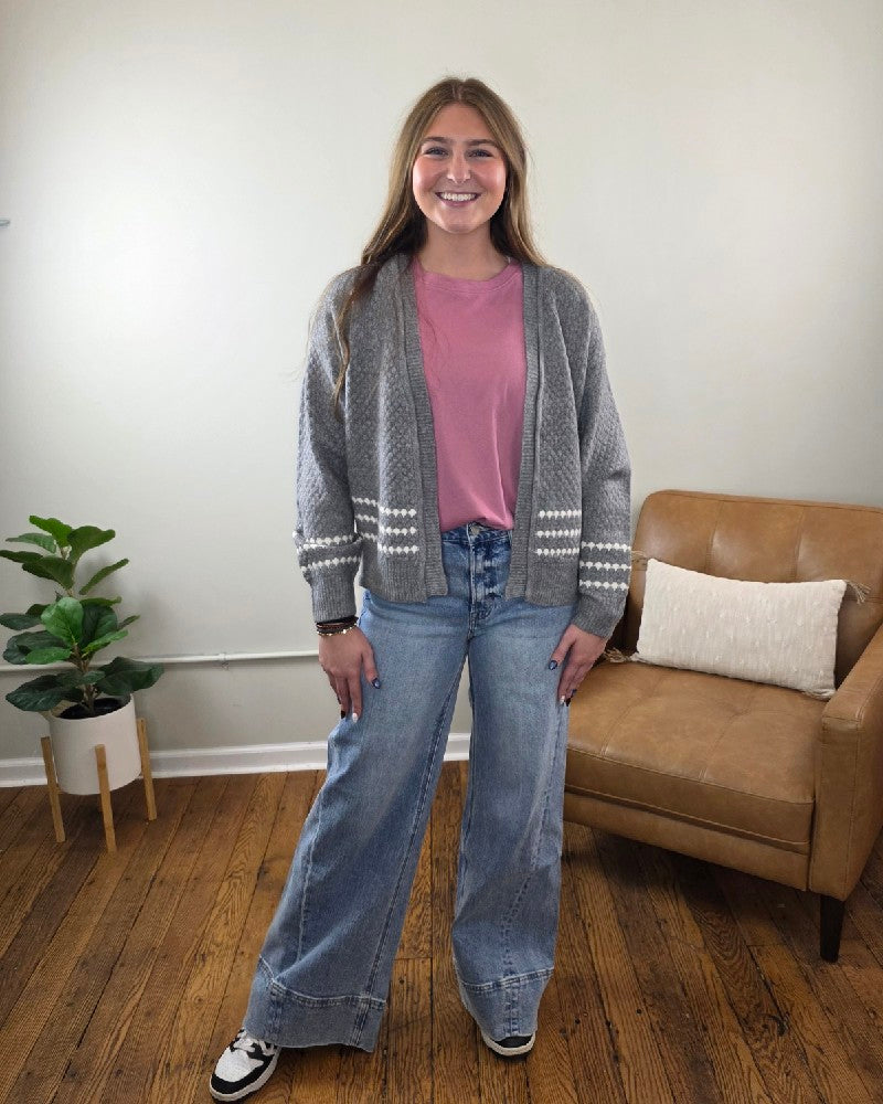 Sierra Honeycomb Textured Cardigan