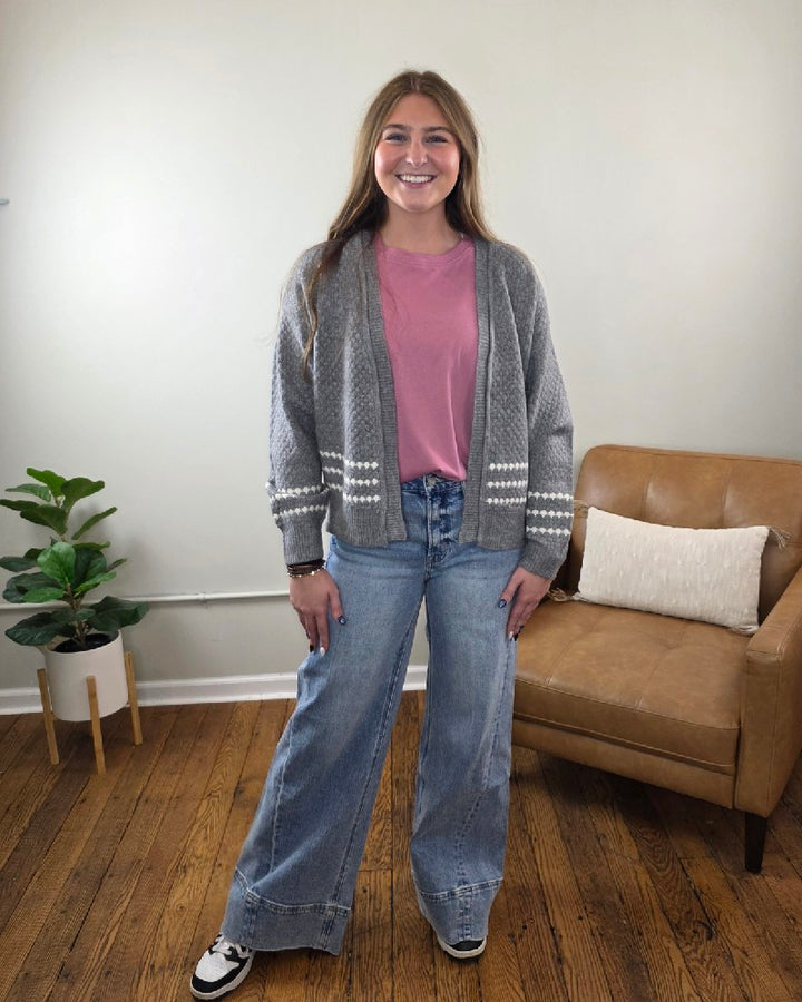 Sierra Honeycomb Textured Cardigan