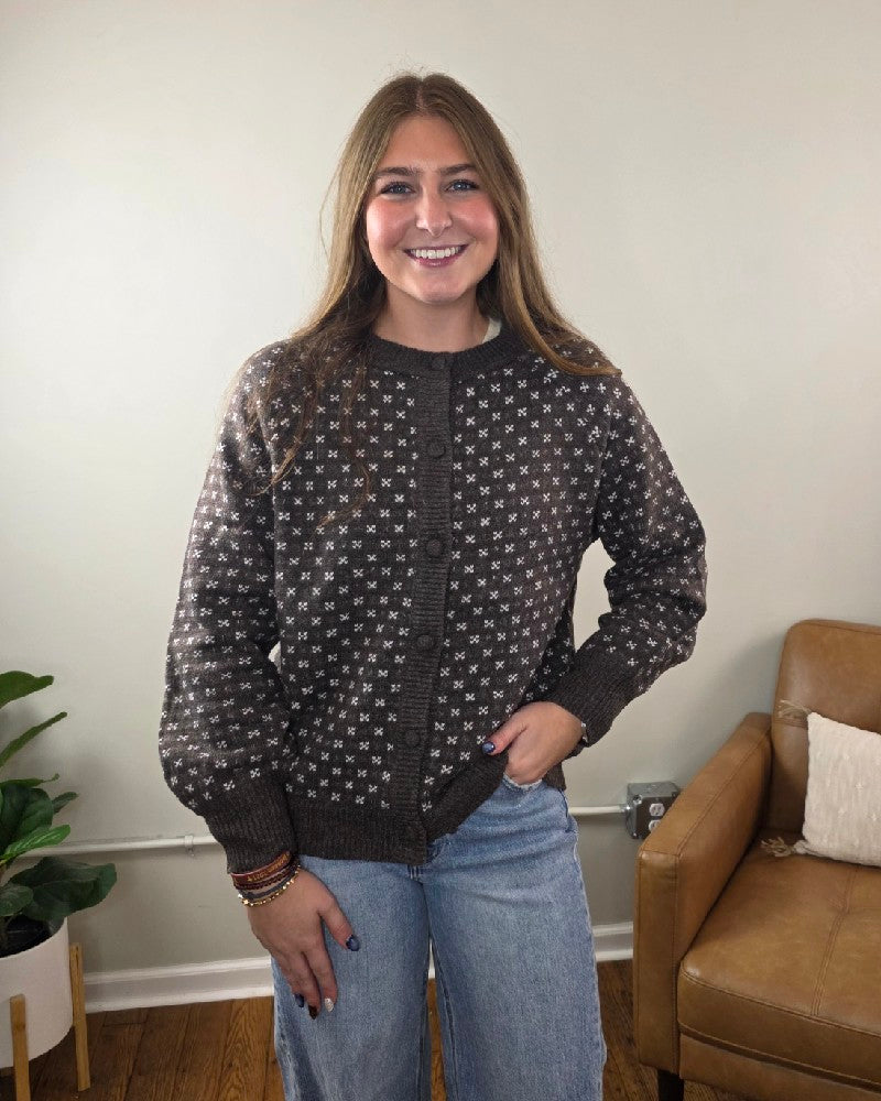 Sylvia Detailed Button Down Sweater