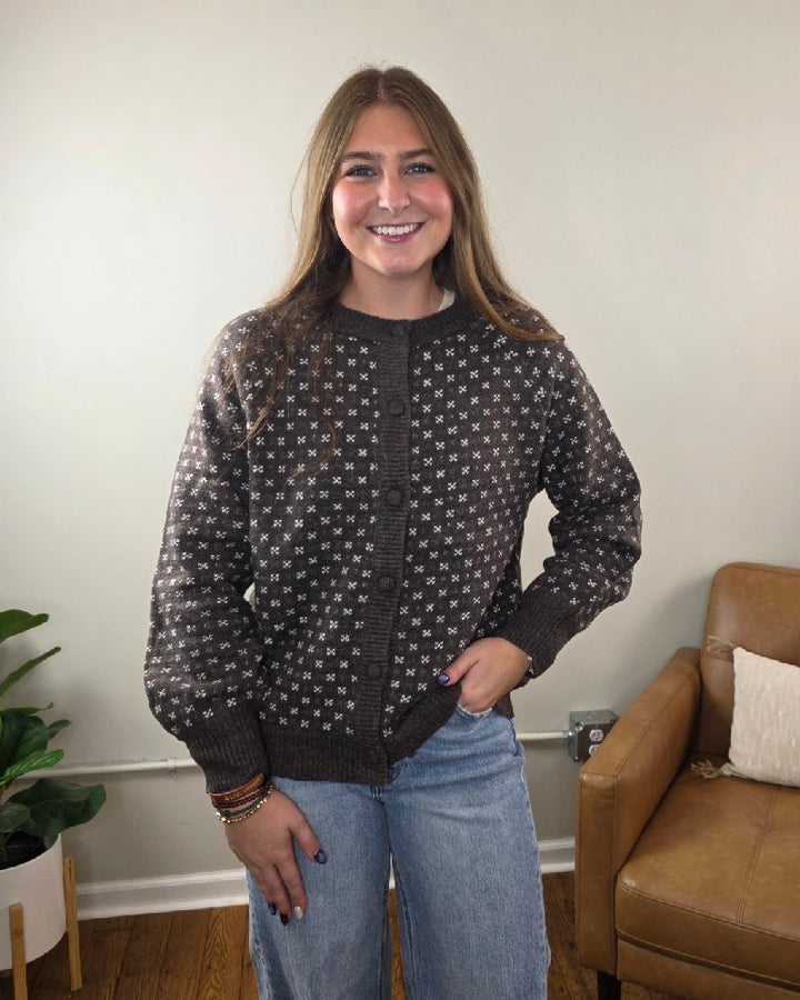 Sylvia Detailed Button Down Sweater