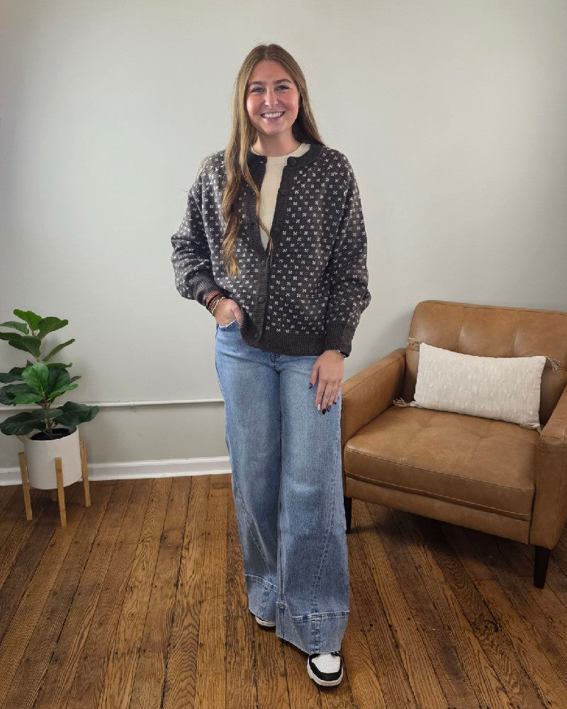 Sylvia Detailed Button Down Sweater