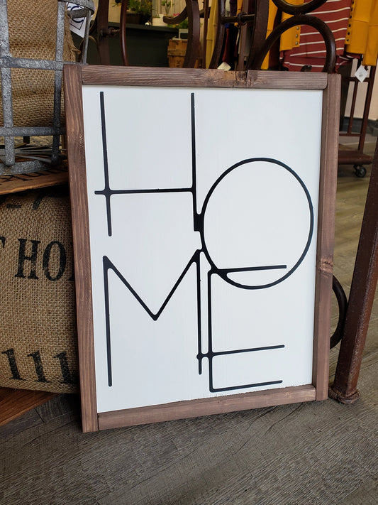 "HOME" Wood Sign