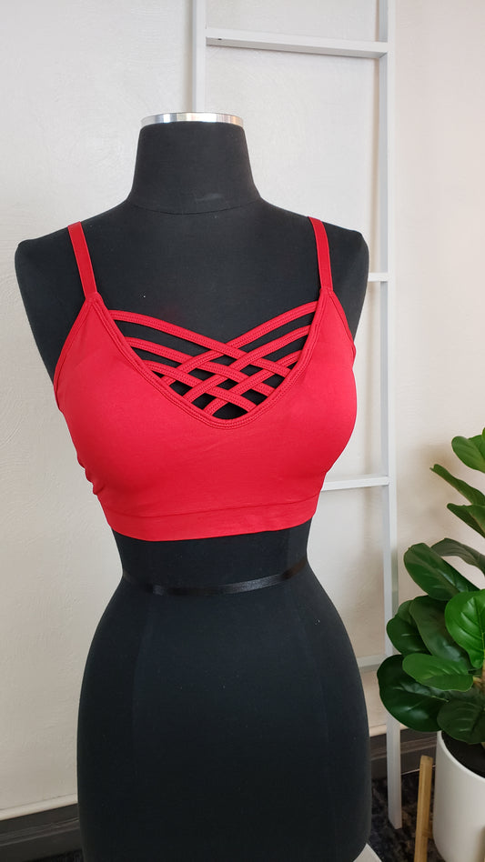 Low Front Strappy Bralette