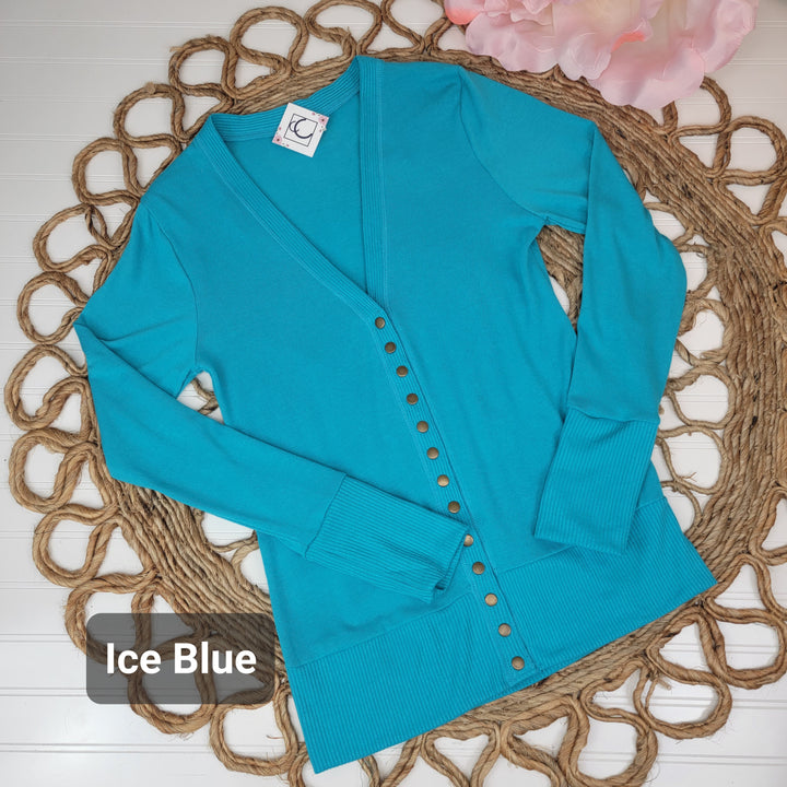 Long Sleeve Snap Front Cardi