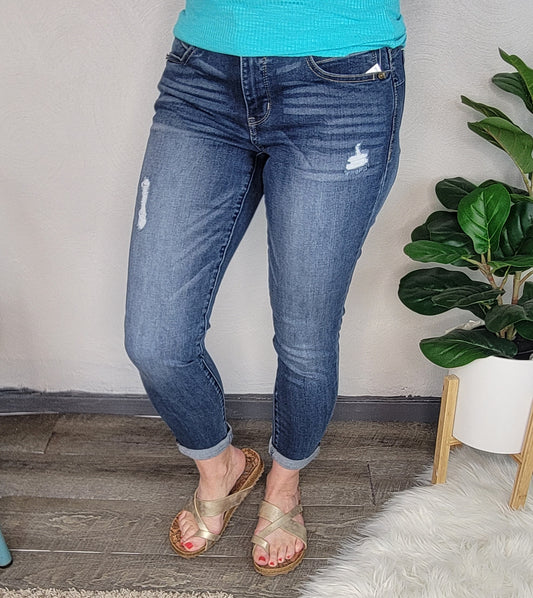 "Ab"Solution Distressed Capris