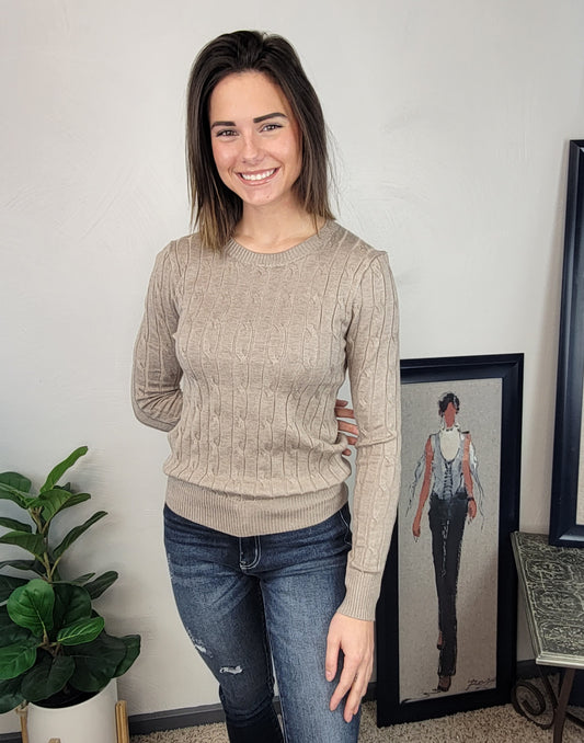 Miela Cable Knit Sweater
